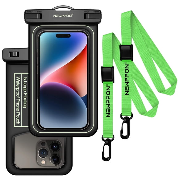 Funda flotante impermeable para teléfono celular Newppon, paquete de 2
