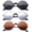 3 Pack Black, Mirror & Gold, variant on 3 Pack Octagon Metal Frame Comfort Plastic Nose Bridge Fashion Sunglasses for Women for Men, Black, Mirror& Gold