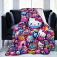 thumbnail image 6 of Hello Kitty Blanket, Super Soft Throw Blanket, Cozy Flannel Blankets For Boys Girls, Warm Blankets For Couch Sofa Bed, 40"X30", 6 of 9