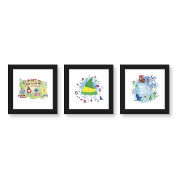 Gallery Pops Elf - Raised By Elves Wall Art Bundle (3-Pack)