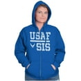 thumbnail image 5 of US Air Force USAF Sis Sister Zip Hoodie Sweatshirt Women Brisco Brands S, 5 of 6