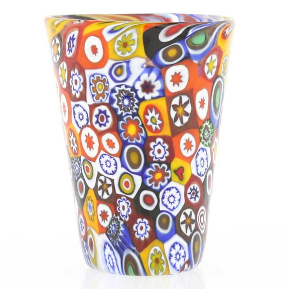 GlassOfVenice Murano Glass Millefiori Shot Glass - Multicolor
