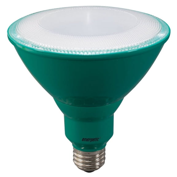 Energetic LED Color Light Bulbs, 8W (60W Equivalent), Green, Par38 Shape, E26 Base, UL Listed