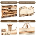 thumbnail image 4 of Kits De Modelos De Tren Mecánico De Madera Para Vehículos, Rompecabezas De Vehículos 3D, Juguetes Educativos Para Montar, 4 of 8