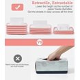 thumbnail image 2 of Foldable Tissue Box, Rectangular Silicone Tissue Box Holder, Convenient And Soft Tissue Dispenser, Waterproof Tissue Box For Office Bedroom Living Roo, 2 of 5