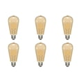 thumbnail image 2 of 2.5W ST19 LED - Transparent Amber - Medium base - 2000K - 220 Lumens - 120V - 6-PACK, 2 of 2
