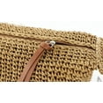 thumbnail image 5 of Kukuzhu Summer Beach Bag, Women Handmade Woven Straw Shoulder Bag, Casual Tote Bag, 5 of 6