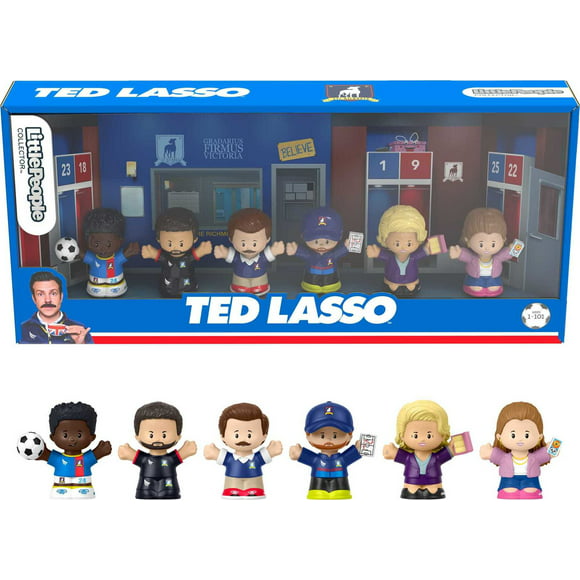 Little People Collector Ted Lasso Special Edition Set for Adults & Fans, 6 Figures