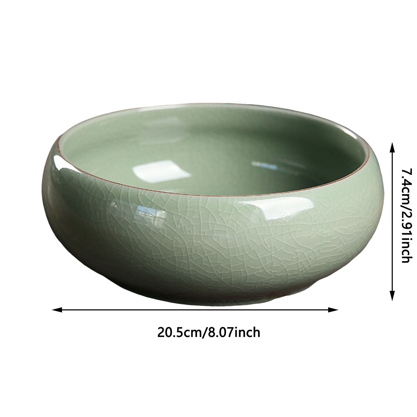 Extra Large Ceramic Lotus Bowl Planter for Indoor Water Hydroponic Gardening Bonsai Lotus Flower Aquatic Decorative Water Pot Zen Home Office Decor Meditation Centerpiece