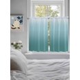 thumbnail image 4 of Kitchen Curtains 45 Inches length, Turquoise Ombre Window Treatment Curtain Drapes, Teal White Gradient Modern Abstract Art Lightweight Window Panels for Living Room Bedroom, 52"x45", 2 Panels, 4 of 7