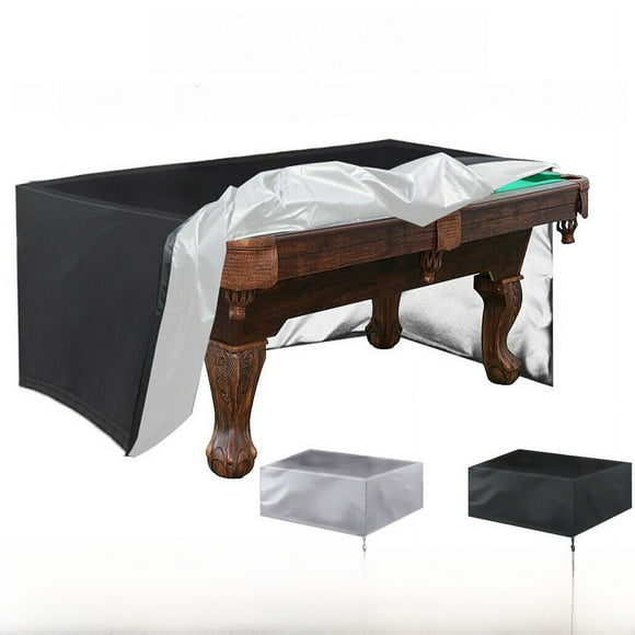 Housse de Table de Billard 7/8/9 Pieds Housse de Meuble Imperméable UV Argent Housse de Table de Billard, Housse Imperméable pour Table de Billard Snooker