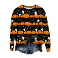 thumbnail image 4 of Towmus Halloween Sweatshirt for Women Casual Crewneck Long Sleeve Graphic Womens Sweatshirts, 4 of 5