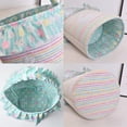 thumbnail image 2 of Easter Egg Basket with Rabbit Pattern and Handles for Easter Decoration and Egg Storage, 2 of 7