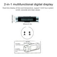 thumbnail image 4 of Black Plastic Car Vent Thermometer & Clock Combo with LED Digital Display, Blue Backlight, 2 x L44 Button Batteries Included, Compact 85x24x24mm Size, 20g Lightweight Design for Vehicle Dashboard Use, 4 of 6