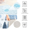 thumbnail image 6 of IAUYY 24x20 Inch Bath Mat Thick Soft Plush Shower Mat TPR Backing Material Non Slip Bath Mats for Bathroom for Tub Shower Hotel Winter Scrapbook Collection, 6 of 9