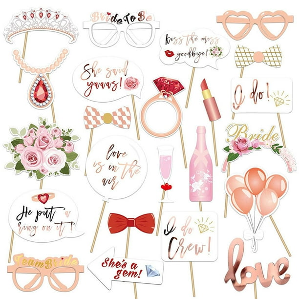 Accesorios para fotos de despedida de soltera, bronceadores de novia, accesorios para fotos de boda, dama de honor y novia