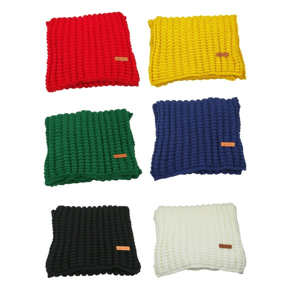 VONKY Chunky Knit Winter Scarf Soft And Warm Cozy Fashion Women Long Scarves Soft red