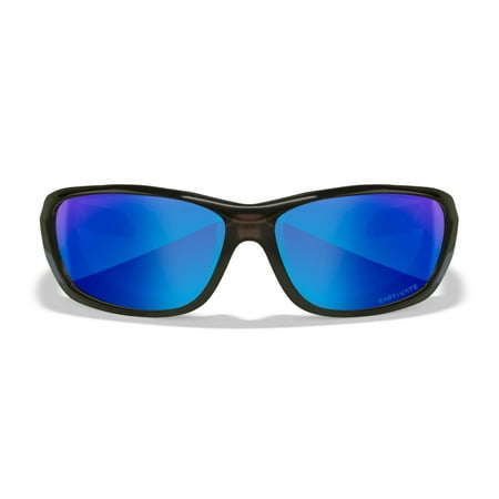 UPC: 0712316004947 | Wiley X Climate Control WX Gravity Black Crystal Frame/Captivate Polarized Blue Mirror Lens – CCGRA19