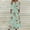 4Multicolor, variant on 2025 Women's Floral Print Summer Dress - V-Neck A-Line Sundress with Vintage Short Sleeve, Below Knee Boho Beach Dress