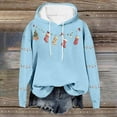 thumbnail image 4 of ClodeEU Women's Christmas Sweatshirt With Hooded,Fashions Long Sleeve Pullover with Pocket Light Blue,Womens Plus XXXXXL, 4 of 5