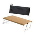 thumbnail image 3 of koolsoo Camping Table Fold Legs Beach Table Compact Portable for Backyard BBQ Garden Khaki, 3 of 9