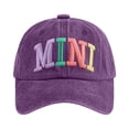 thumbnail image 2 of Mimi Hat for Women, Funny Adjustable Embroidered Washed cotton Baseball Cap,One Size, 2 of 5