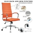 thumbnail image 5 of CAROCC High Back Executive Office Chair with Armrest Adjustable Swivel Chair in Durable Vegan Leather Modern Office Chair Ergonomic Desk Chair for Extra Back & Lumbar Support, 5 of 8