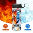 thumbnail image 6 of Sikiie Colorful Llama Print 18OZ Insulated Straw Cup, Portable Leak-proof Sports Water Bottle, Stainless Steel Water Cup Suitable for Home and Outdoor, 6 of 8