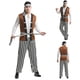 thumbnail image 2 of Hombres Casual manga larga cuello redondo Halloween Cosplay traje estampado a rayas conjunto Pompotops  oipoqjl36307, 2 of 9