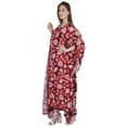 thumbnail image 7 of Moomaya Boat Neck Caftan Rayon Cover Up Printed Cold Shoulder Kaftan Maxi Dress, 7 of 7