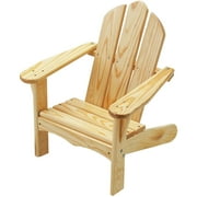 Little Colorado Knotty Pine Wood Kids Classic Adirondack Chair, Unfinished