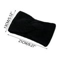 thumbnail image 7 of Women's Headband Teddy Fur Look with Twist Knot Detail Soft Elastic Winter Headband Warm Headband Ear Warmers 56-59 cm, 7 of 7