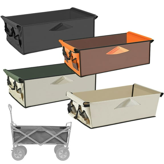 Camping Wagon Cart Liner Cloth Pocket for Station Wagons Front And Rear Foldable Green Mingyqi