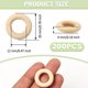 thumbnail image 2 of 200 piezas 25 mm/1 pulgada anillo de madera artesanal natural sin terminar mini anillos de madera círculo conectores colgantes de madera para conectores de bricolaje, colgante de anillo y joyero, 2 of 4