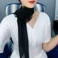 thumbnail image 3 of Limorve Long Scarf,Chiffon Satin Long Scarf Chiffon Shawl Daily Wear Rose Red, 3 of 8