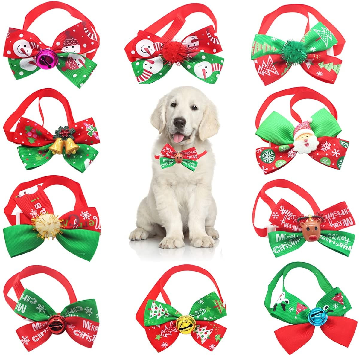 christmas bows for dogs
