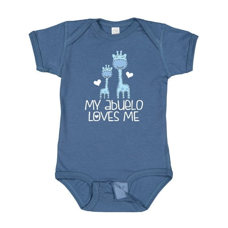 

Inktastic My Abuelo Loves Me Grandson Outfit Gift Baby Boy Bodysuit
