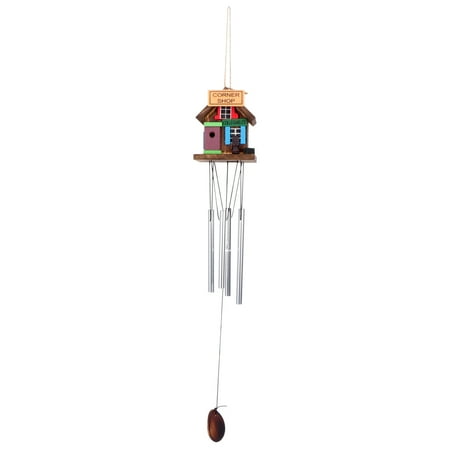 

1Pc Creative Metal Wind Chimes Decor Solid Wood Household Pendant Hanging Decor