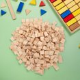 thumbnail image 4 of Phenofice 800Set Small Wooden Tile Letters Khaki Unfinished Tiles for Handmade Projects, 4 of 7
