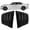 Gloss Black, variant on Ikon Motorsports Compatible with 11-23 Dodge Charger V2 Style Window Louver Sun Windshield Gloss Black