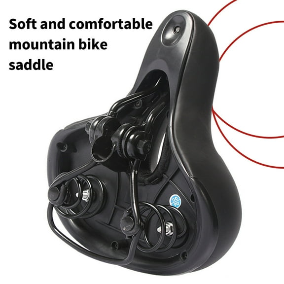 FZFLZDH Extra Wide Comfort Saddle Bicycle Seat Pad Soft Padded Mountain Bike Gel Saddle Blue