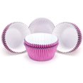 thumbnail image 2 of Gifbera Standard Pink Foil Cupcake Liners Wrappers Baking Cups 200 Count,, 2 of 4