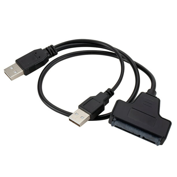 violet Lav et navn moden MIARHB USB SATA 7+15Pin to USB 2.0 Adapter Cable for 2.5 HDD Laptop Hard  Disk Driver - Walmart.com