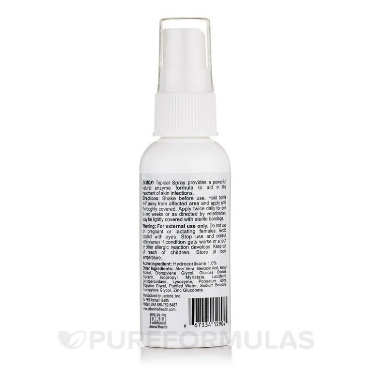 Zymox topical spray top with 1 hydrocortisone