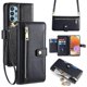 thumbnail image 1 of For Samsung Galaxy A32 4g (eu Version) Cell Phone Case Zipper Pocket Leather Cover With Wrist Strap, 1 of 5