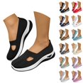 thumbnail image 5 of AUDeals Womens Breathable Orthopedic Slip On Tennis Shoes Arch Support Anti Skid Walking Sneakers (Black, 8), 5 of 9
