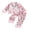 Pink Tree Bow, variant on RUINIXCW Kids Toddler Baby Girl Christmas Silk Stain Pajamas Set Spring Fall Winter PJS Sleepwear Long Sleeve Button Down Collar Shirt Tops Pants Set