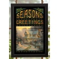 thumbnail image 1 of Thomas Kinkade Season's Greetings Stained Glass Art, 1 of 1