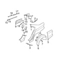 thumbnail image 3 of New Genuine BMW Cover Wheel Housing Rear L (2000-2003) OE 51712496657, 3 of 7