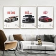 thumbnail image 5 of Cuadro sobre lienzo para pared con diseño de coche de lujo R8 RS7 RS5 PS6 PS4 RSQ8, póster nórdico e impresión de imágenes para pared, decoración del hogar para sala de estar, 5 of 5